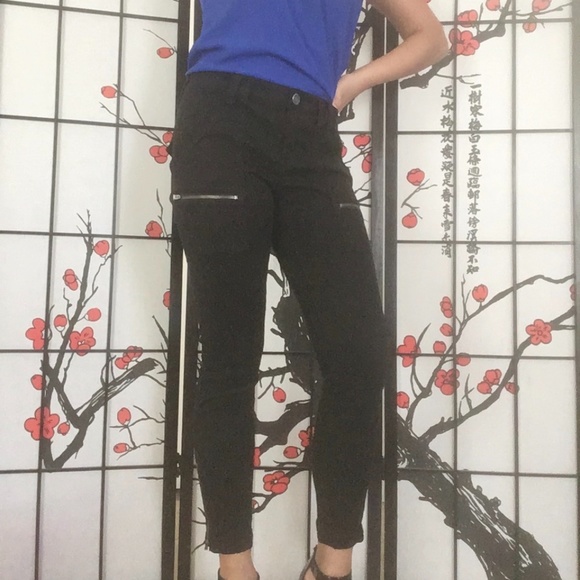 joie black/caviar park skinny pants